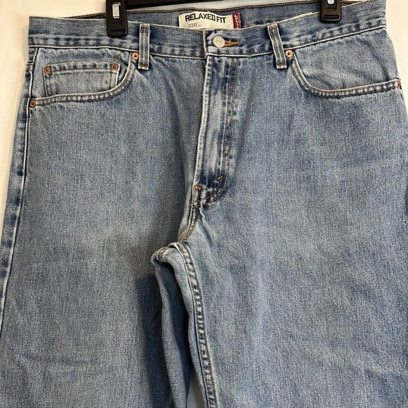 Vintage Levi’s 550 Jeans Men’s 36x32 Blue Relaxed Fit Baggy Denim 90s Distressed - Picture 11 of 14